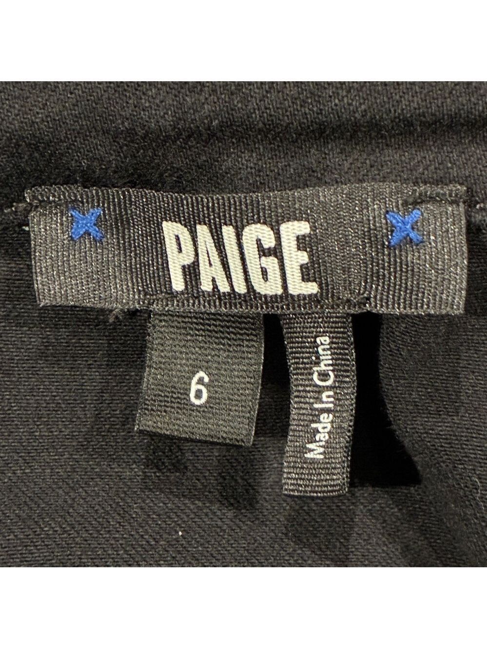 Paige Mayslie Denim Jumpsuit in Washed Black - Size 6 - Picture 7 of 16